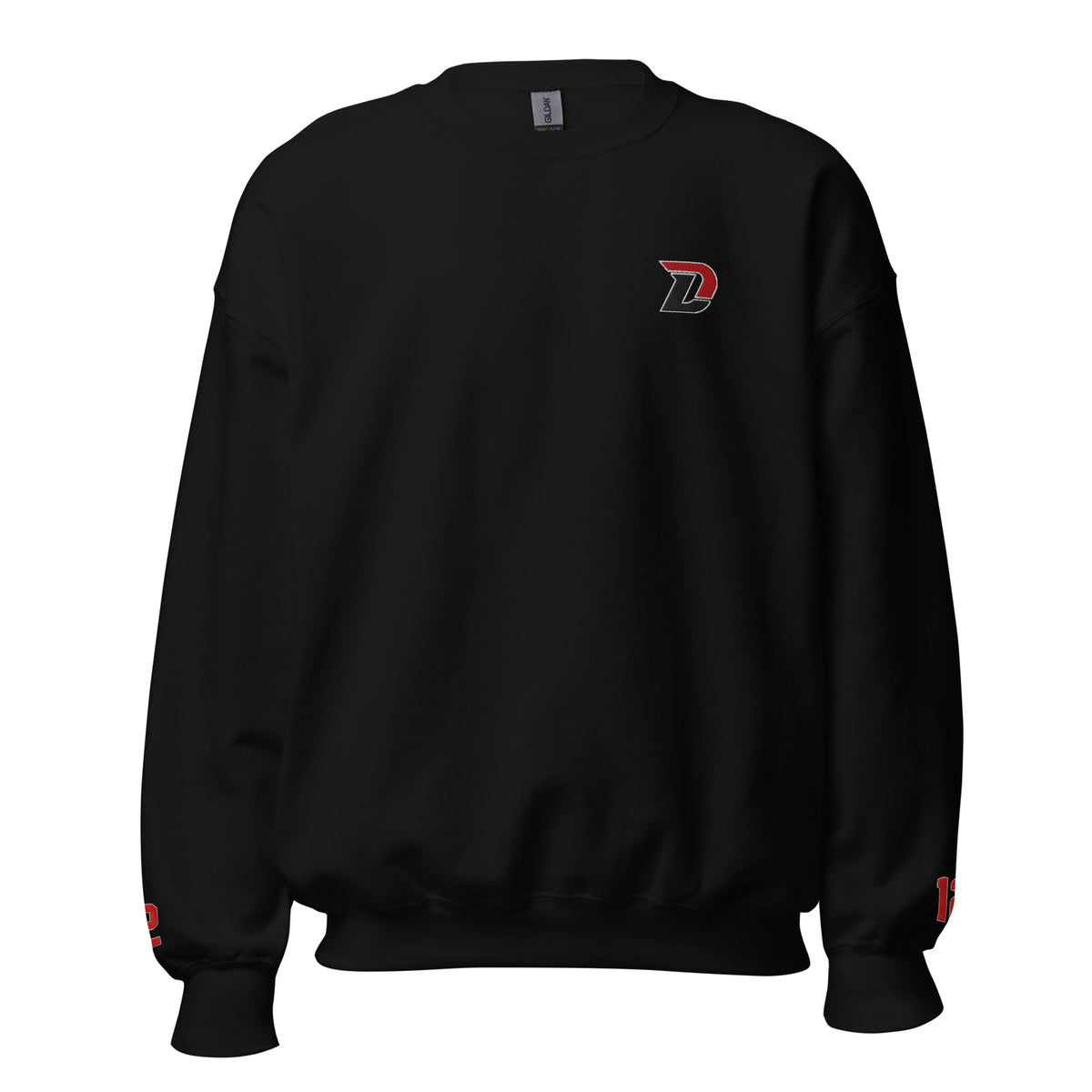 Embroidered Brand Logo Crew Neck