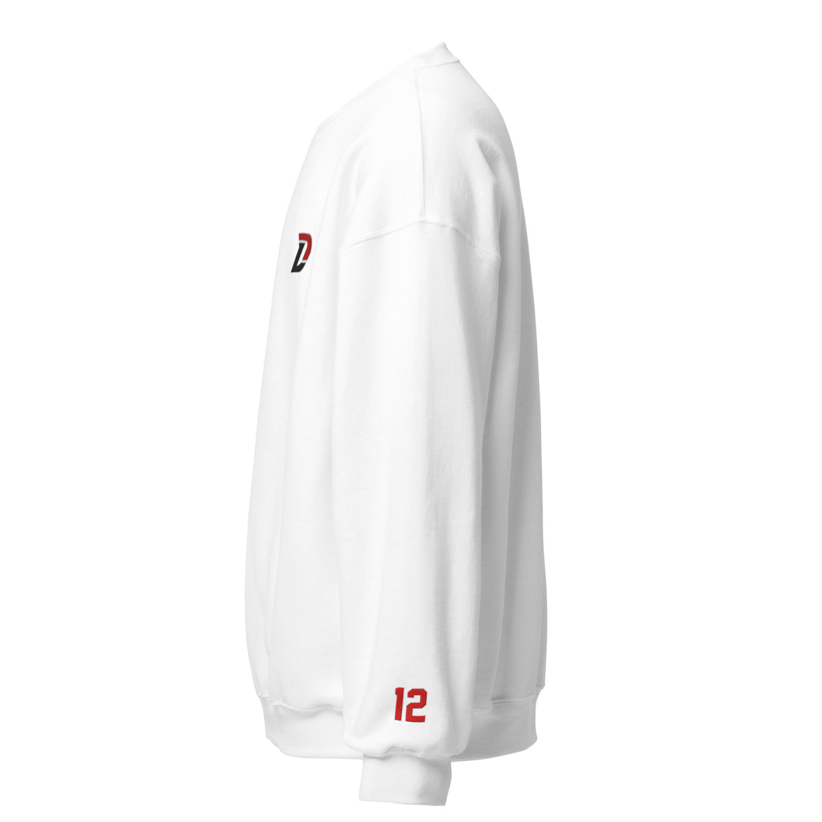 Embroidered Brand Logo Crew Neck
